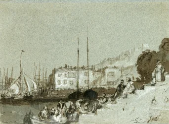 View of a Seaport East Cowes, Isle of Wight, 1828